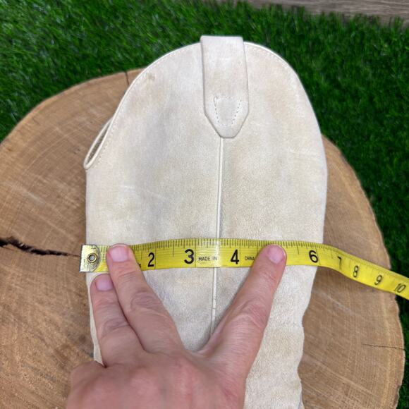 Wolverine Women - Size 9M - Vintage Cream Suede Cowboy Boots Style 251934 - Picture 11 of 12